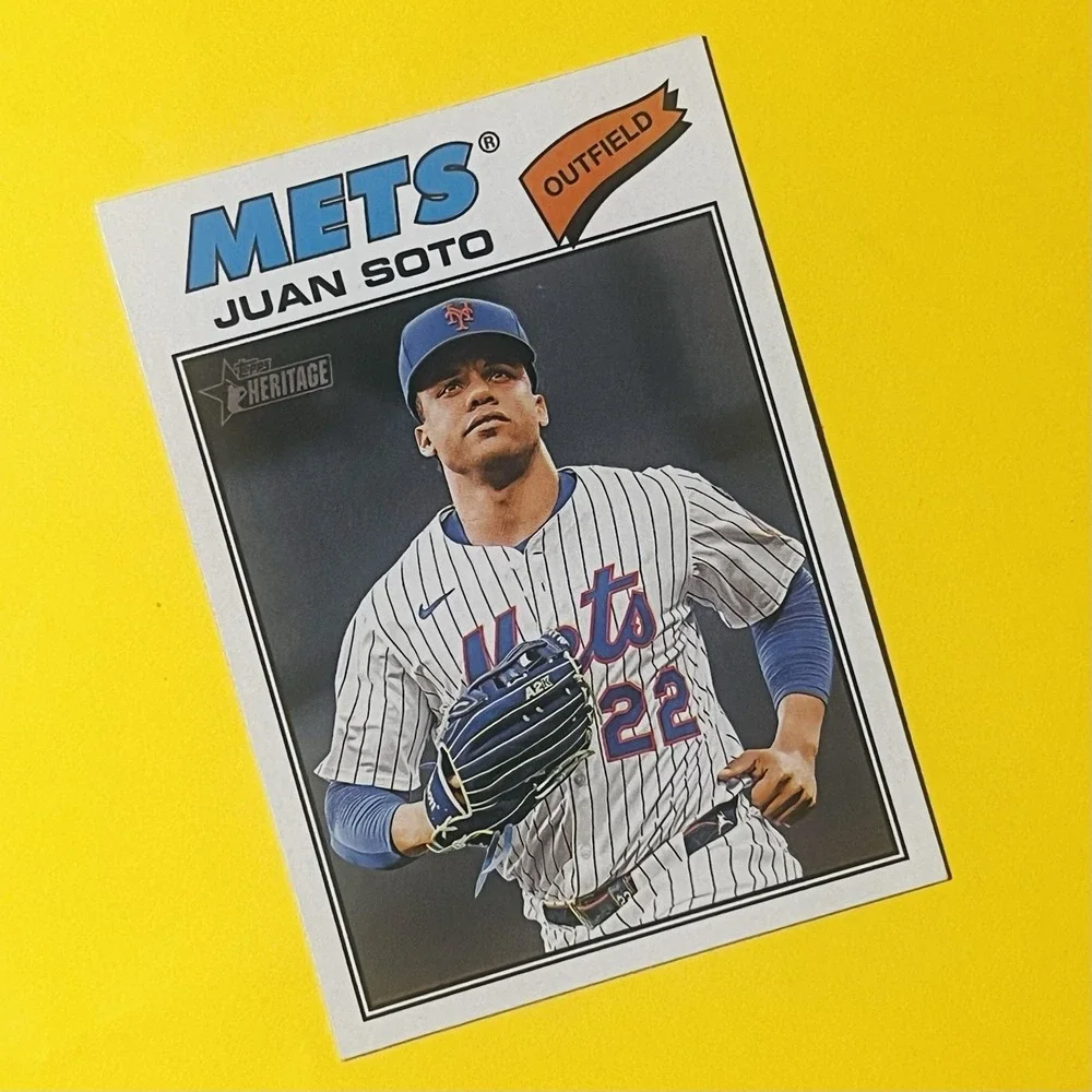 2026 Topps Heritage Baseball Juan Soto #306 New York Mets Base